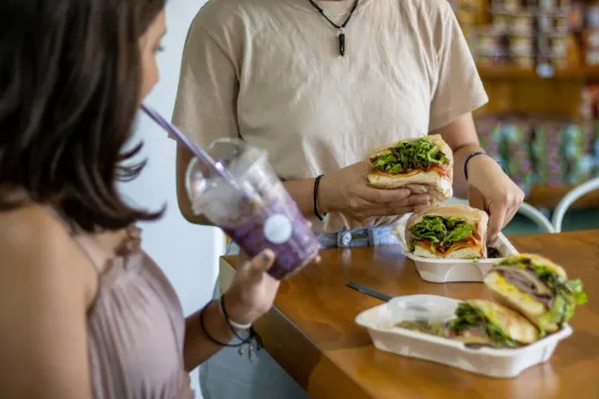 Relax for a while at Deli after your shopping.